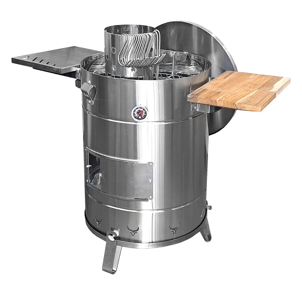 Barril ahumador bufalo premium con kit de accesorios