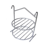Rack Hamburguesas x2 niveles (acero inoxidable)