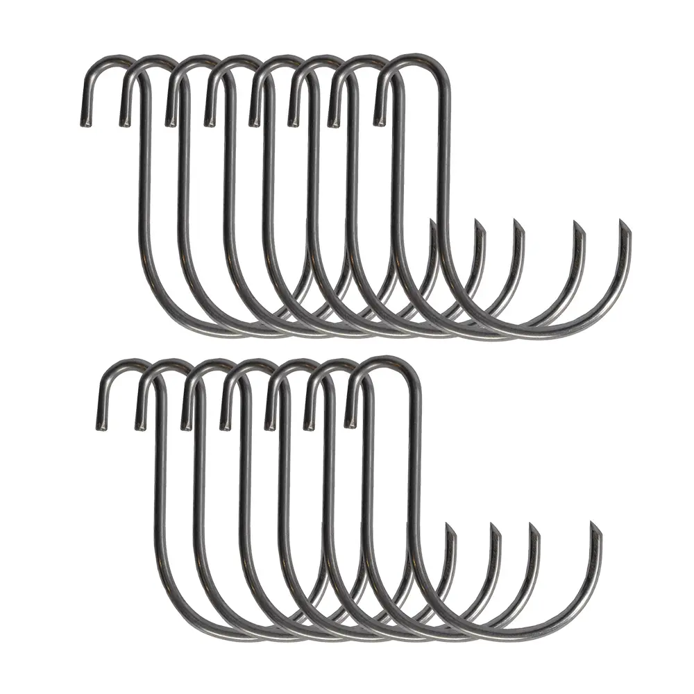 Pack de 15 ganchos para barril ahumador Rack chorizos 3 niveles